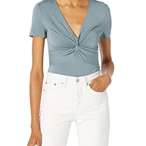 Guess - Blue Twisted Front Body Suit